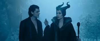 Sam Riley and Angelina Jolie